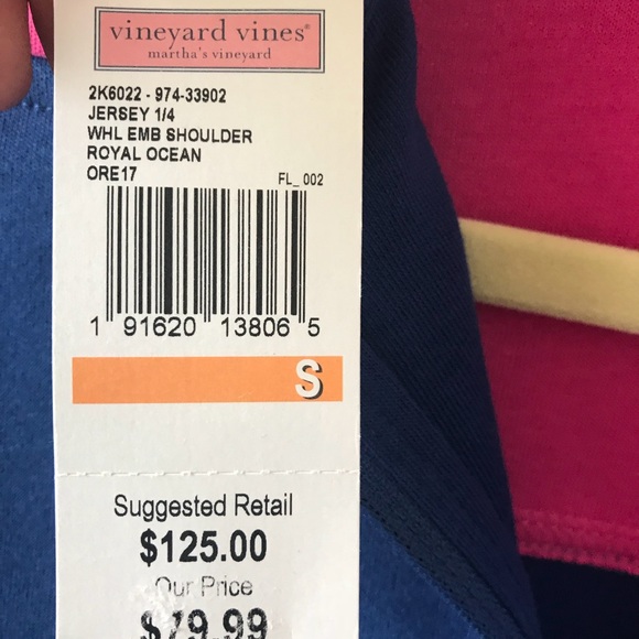 NWT Vineyard Vines ladies 1/4 zip jersey - Picture 8 of 8